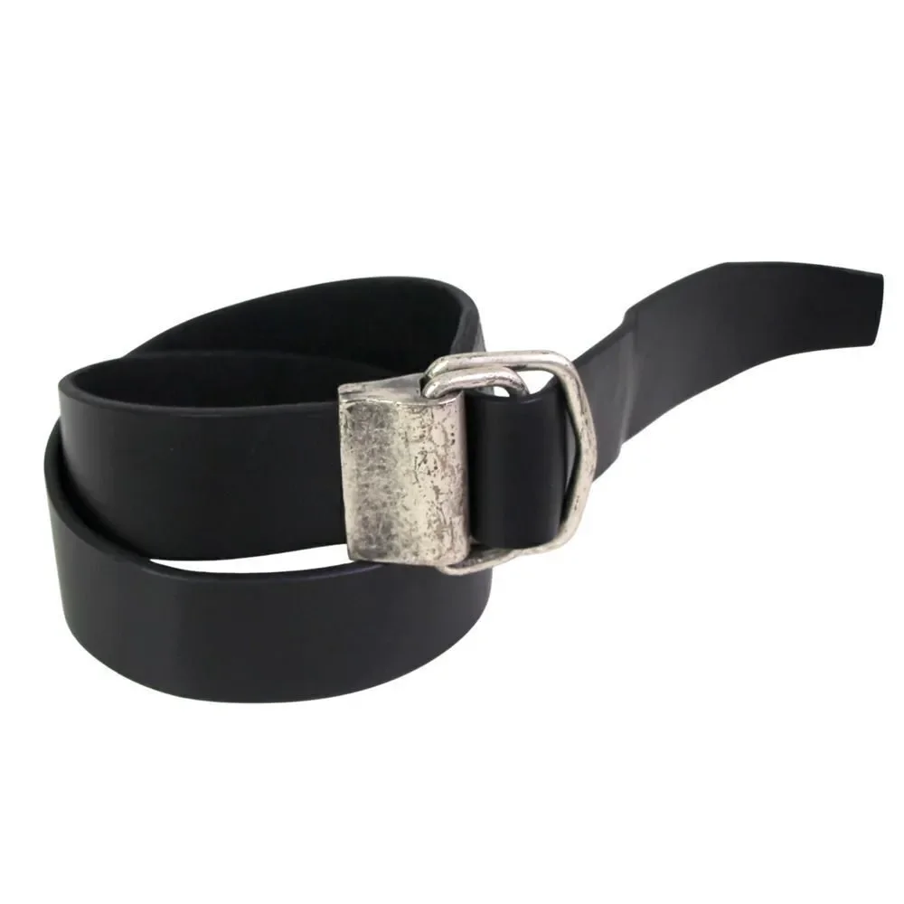 AL & Co BLACK REAL LEATHER 1 3/8